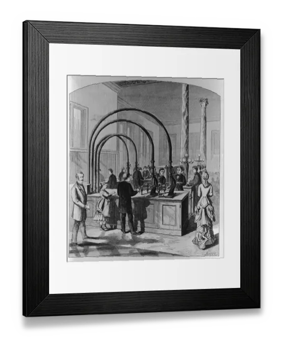 Framed Print : Messeges Sent Through Pneumatic Tubes Framed Print : Messeges Sent Through Pneumatic Tubes