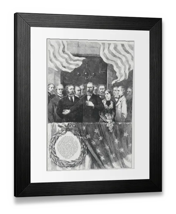 Framed Print : Rutherford Birchard Hayes