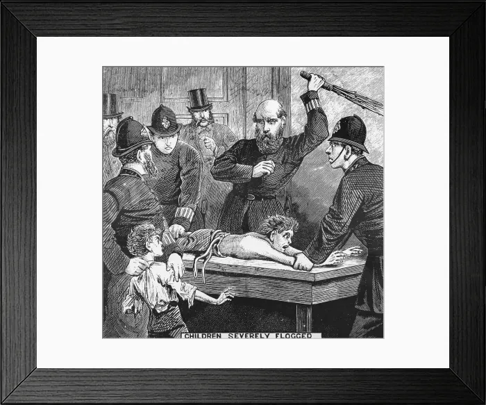 Framed Print : Child Being Flogged Framed Print : Child Being Flogged