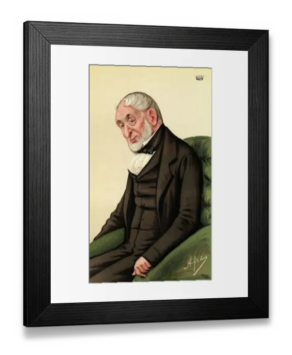 Framed Print : Portrait of Baron Lionel Rothschild Framed Print : Portrait of Baron Lionel Rothschild