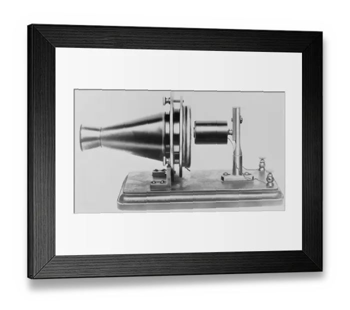 Framed Print : Model of Early Bell Telephone Framed Print : Model of Early Bell Telephone