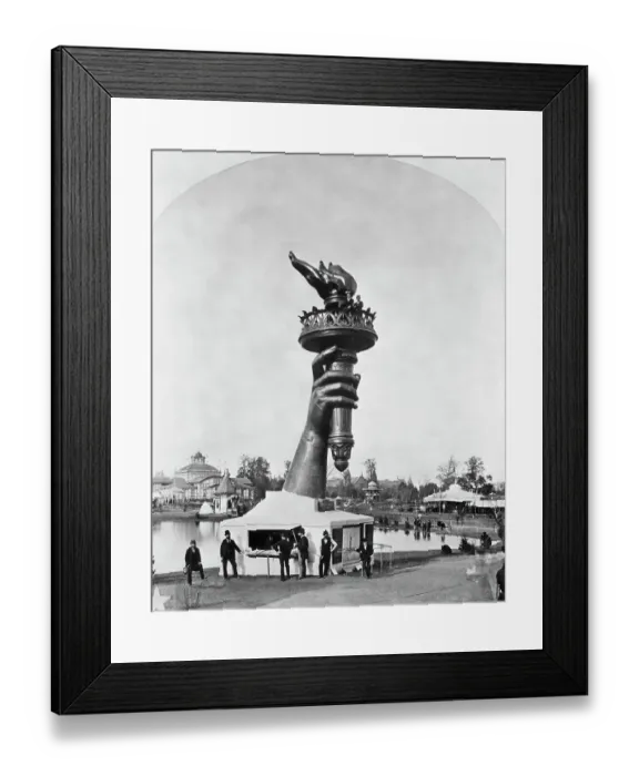 Framed Print : Torch Of Statue Of Liberty On Display Framed Print : Torch Of Statue Of Liberty On Display