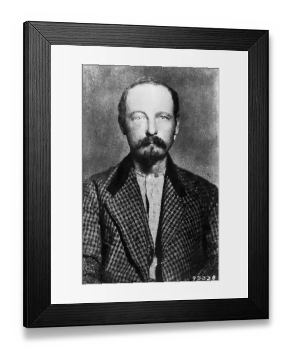 Framed Print : Outlaw Cole Younger at Time of Trial Framed Print : Outlaw Cole Younger at Time of Trial