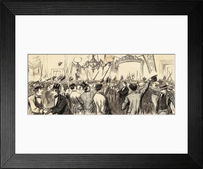 Framed Print : Announcing Telegraphic Returns to Crowd Framed Print : Announcing Telegraphic Returns to Crowd