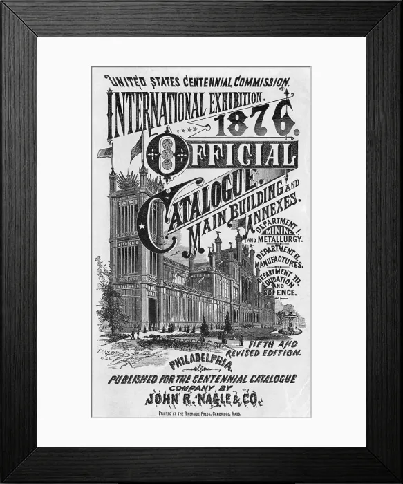 Framed Print : Cover Of Catalogue Philadelphia Expo Framed Print : Cover Of Catalogue Philadelphia Expo