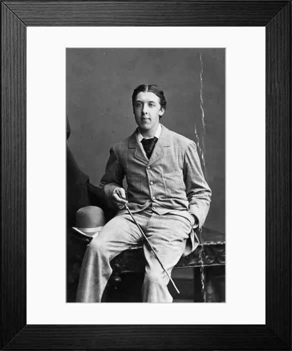 Framed Print : Seated Portrait Of Writer Oscar Wilde Framed Print : Seated Portrait Of Writer Oscar Wilde