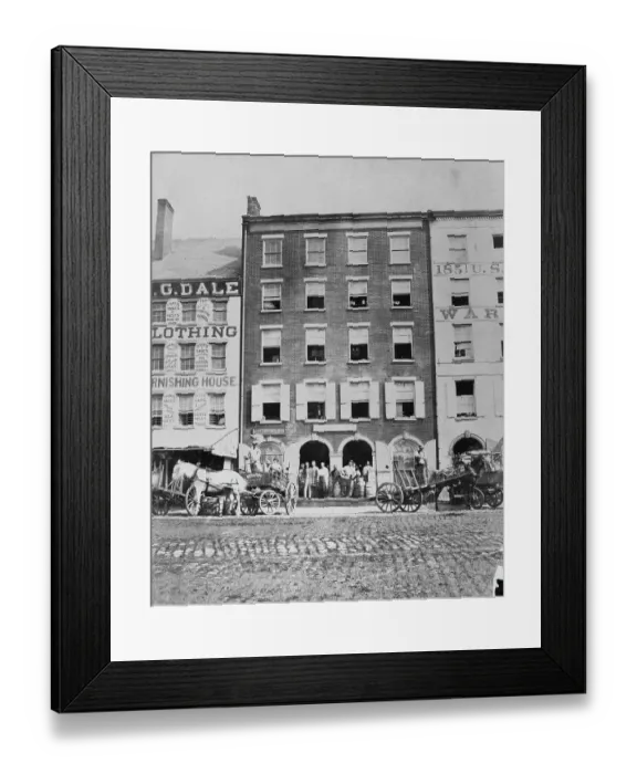 Framed Print : James L Davis and Son Shop Framed Print : James L Davis and Son Shop