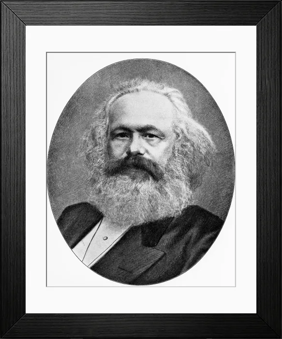 Framed Print : Portrait of Karl Marx Framed Print : Portrait of Karl Marx