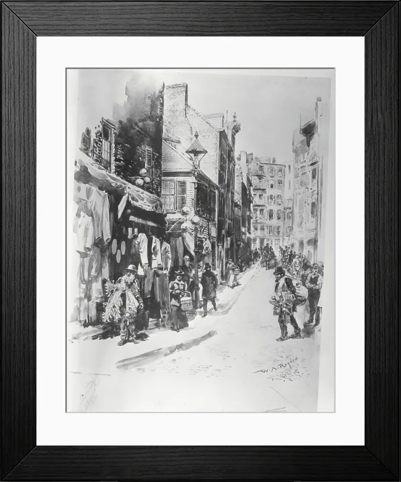 Framed Print : Drawing of Jewish Ghetto Framed Print : Drawing of Jewish Ghetto