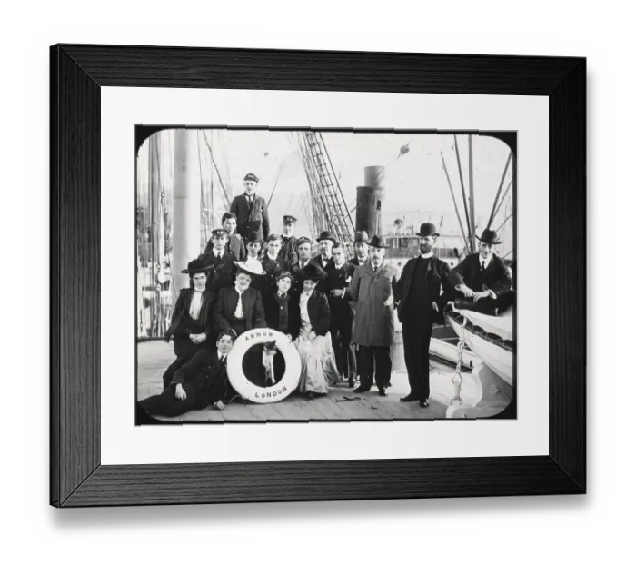 Framed Print : Vacationers on a Boat Framed Print : Vacationers on a Boat
