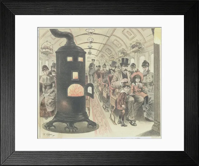 Framed Print : Passengers Being Cautious of Burning Stove