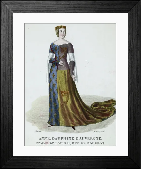 Framed Print : Portrait of Anne Dauphine D'Auvergne Framed Print : Portrait of Anne Dauphine D'Auvergne