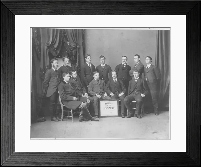 Framed Print : Harvard University Magenta Editors Posing Together Framed Print : Harvard University Magenta Editors Posing Together