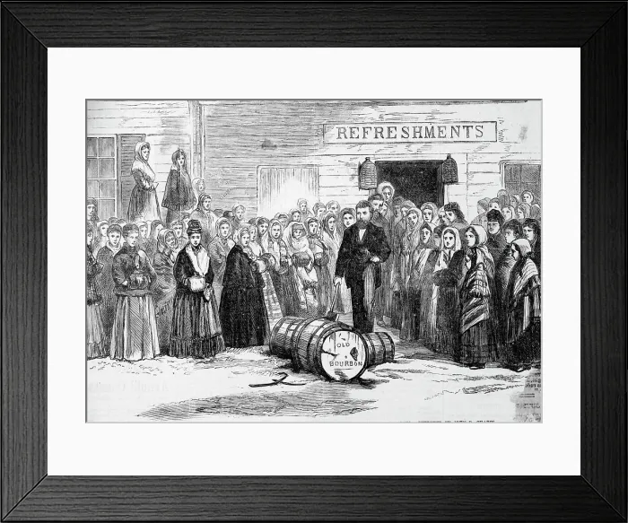 Framed Print : Women Outside Saloon;Man W / Axe In Hand Framed Print : Women Outside Saloon;Man W / Axe In Hand