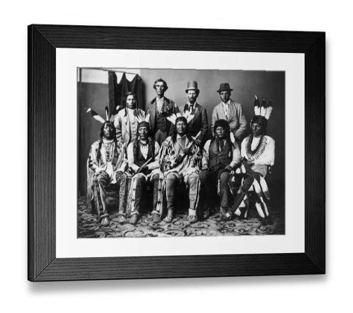 Framed Print : Indian Delegation to Washington