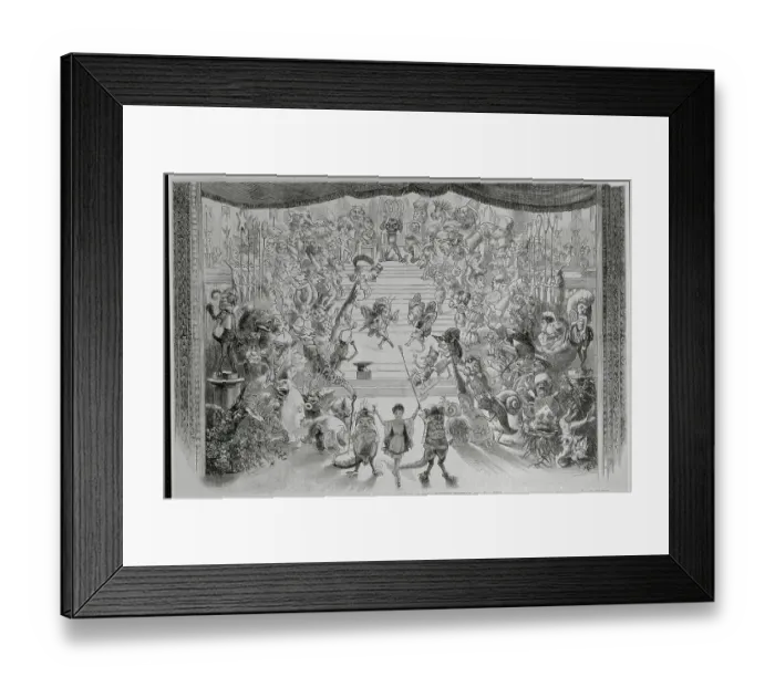 Framed Print : Mardi Gras Parade Drawing from Harper's Weekly Framed Print : Mardi Gras Parade Drawing from Harper's Weekly