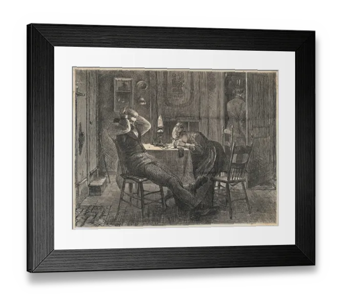 Framed Print : Husband and Wife Distraught Over Money Framed Print : Husband and Wife Distraught Over Money