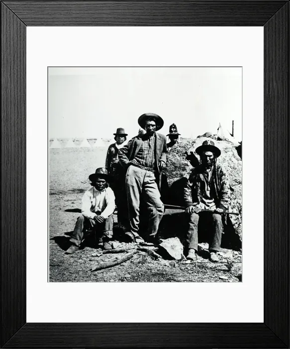 Framed Print : Warm Spring Scouts with Their Leader Framed Print : Warm Spring Scouts with Their Leader