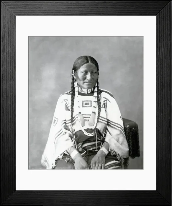 Framed Print : Brule-Teton Sioux Woman Framed Print : Brule-Teton Sioux Woman