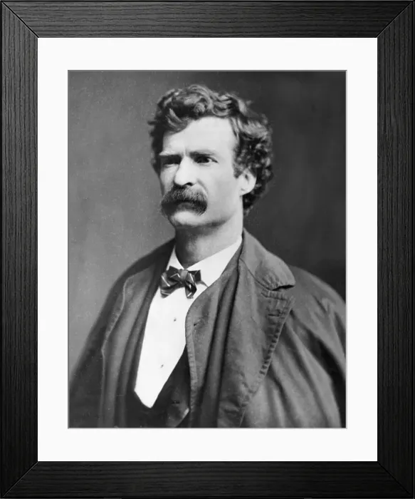 Framed Print : Author Mark Twain Framed Print : Author Mark Twain