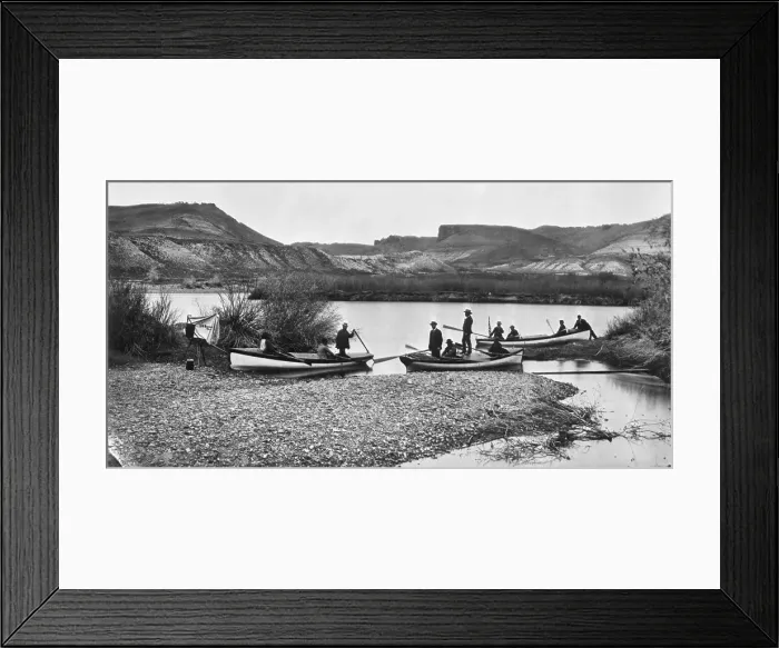 Framed Print : Geological Survey Team On Green River Framed Print : Geological Survey Team On Green River