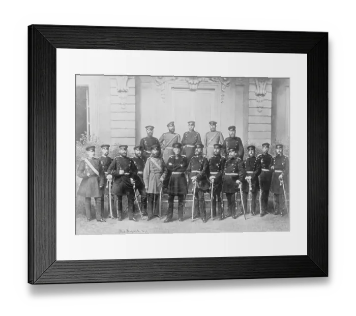 Framed Print : Soldiers Posing for Camera