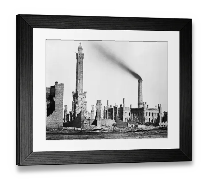 Framed Print : Chicago Fire Of 1871 Framed Print : Chicago Fire Of 1871