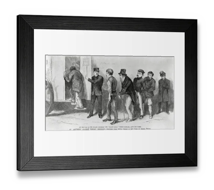 Framed Print : Police Arresting Drunks Framed Print : Police Arresting Drunks
