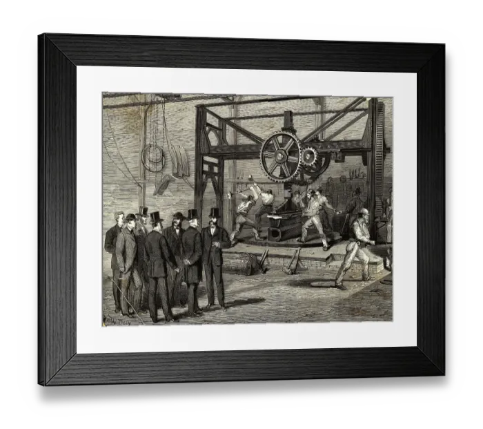 Framed Print : Industrial Workers and Capitalist Framed Print : Industrial Workers and Capitalist