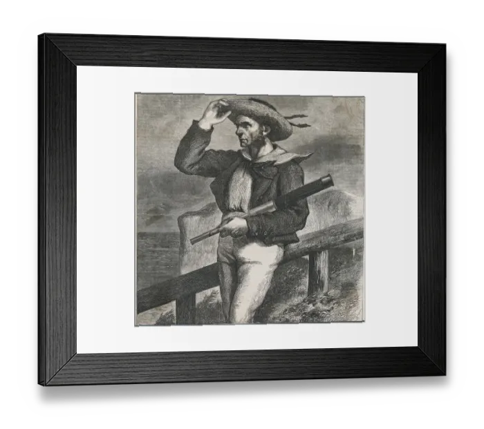 Framed Print : Sailor Looking at the Sea Framed Print : Sailor Looking at the Sea