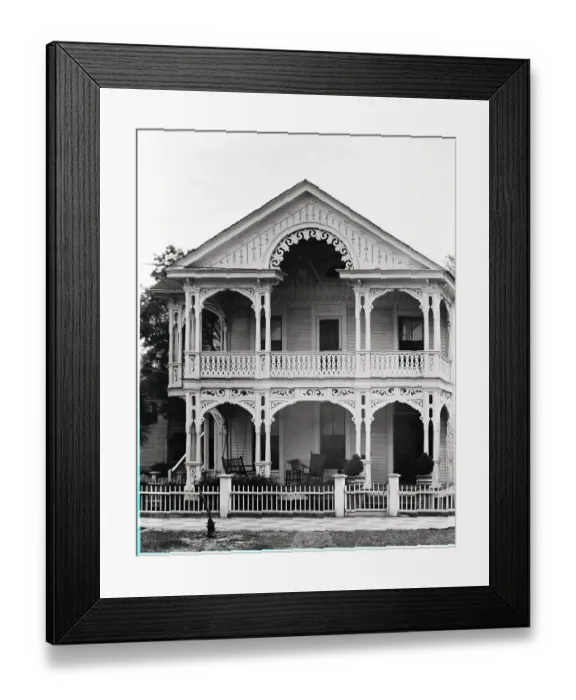 Framed Print : Gingerbread Style House Framed Print : Gingerbread Style House
