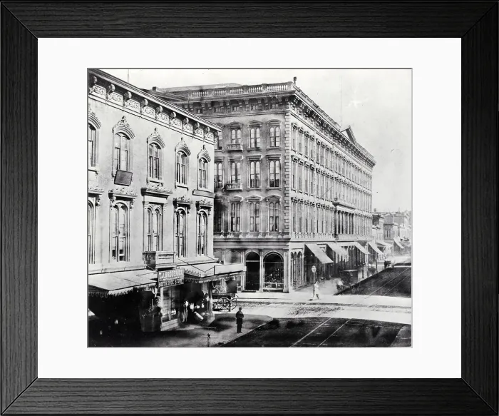 Framed Print : View Of Section Of Montgomery Street Framed Print : View Of Section Of Montgomery Street