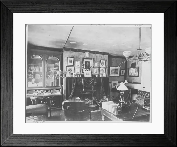 Framed Print : Interior of an Early Harvard University Dormitory Room Framed Print : Interior of an Early Harvard University Dormitory Room