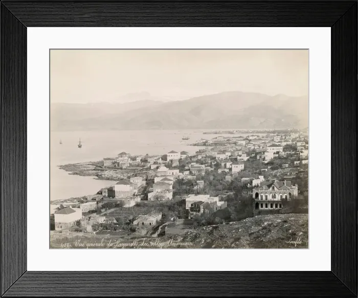 Framed Print : Beirut as seen from the American University of Beirut, in the late 19th Century Framed Print : Beirut as seen from the American University of Beirut, in the late 19th Century