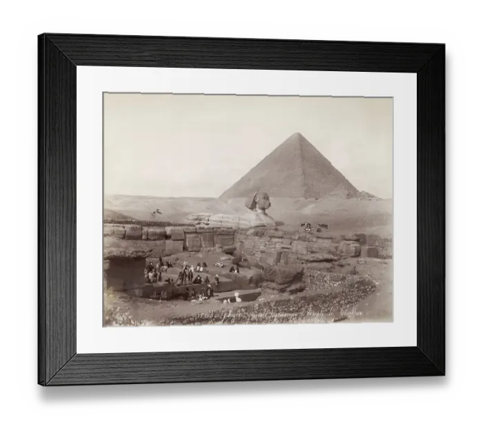 Framed Print : Sphinx and Great Pyramid Framed Print : Sphinx and Great Pyramid