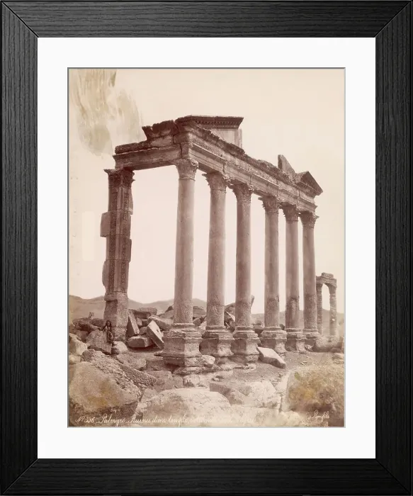 Framed Print : Ruins of a Temple in Palmyra Framed Print : Ruins of a Temple in Palmyra