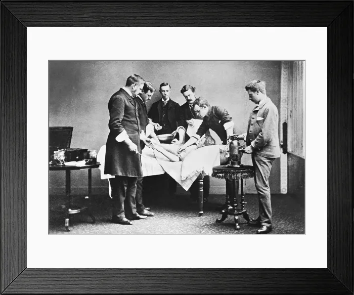 Framed Print : Surgeons Operating with Carbolic Acid Framed Print : Surgeons Operating with Carbolic Acid