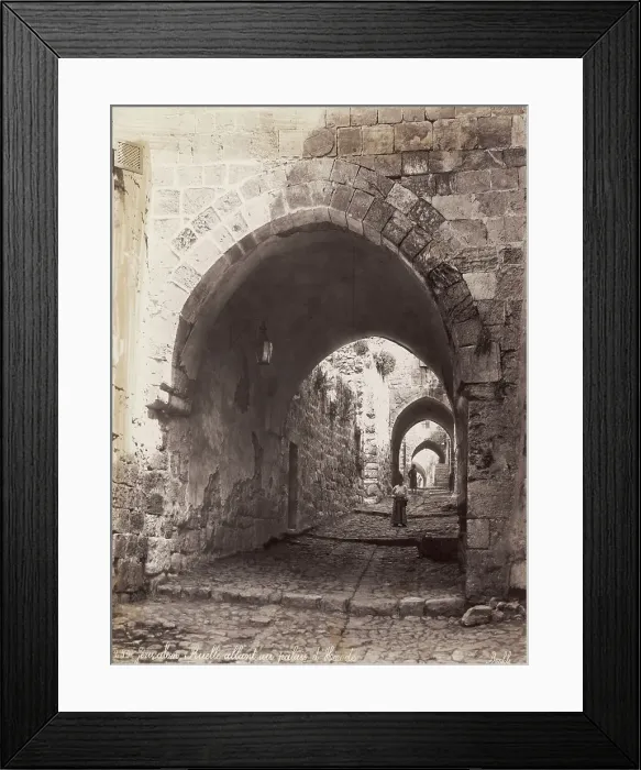 Framed Print : Pathway Leading to Palace of Herod Framed Print : Pathway Leading to Palace of Herod
