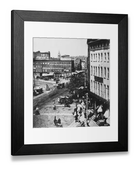 Framed Print : Junction of Chatham and Centre Street, New York Framed Print : Junction of Chatham and Centre Street, New York