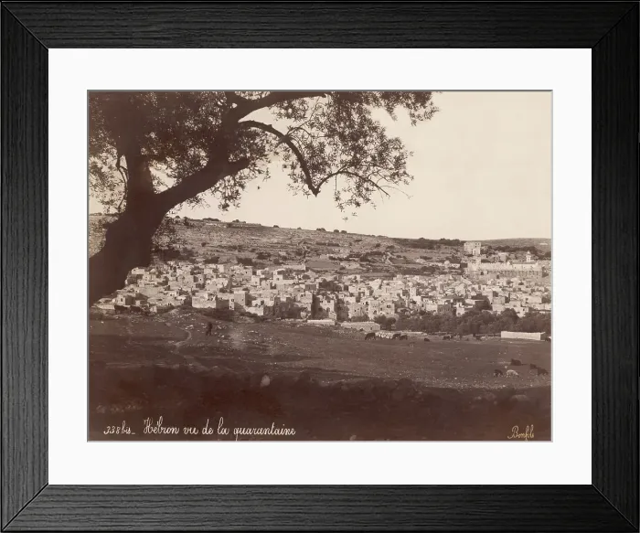 Framed Print : View of Hebron, Palestine Framed Print : View of Hebron, Palestine