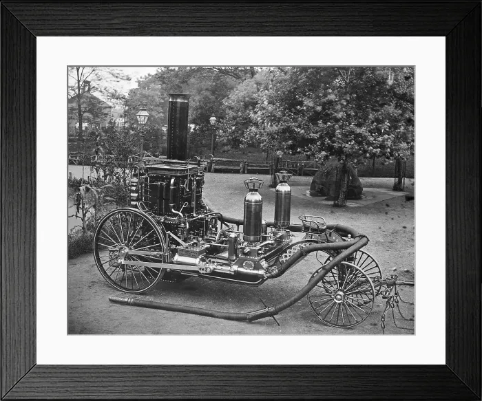 Framed Print : Antique Fire Engine Framed Print : Antique Fire Engine