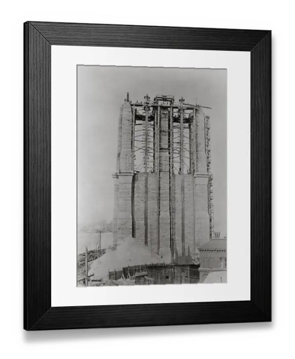 Framed Print : Construction of the Brooklyn Bridge Framed Print : Construction of the Brooklyn Bridge