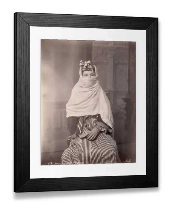 Framed Print : Young Woman in Traditional Middle Eastern Dress Framed Print : Young Woman in Traditional Middle Eastern Dress