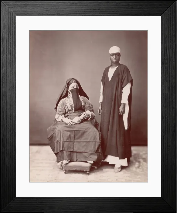 Framed Print : A Lady And Her Servant