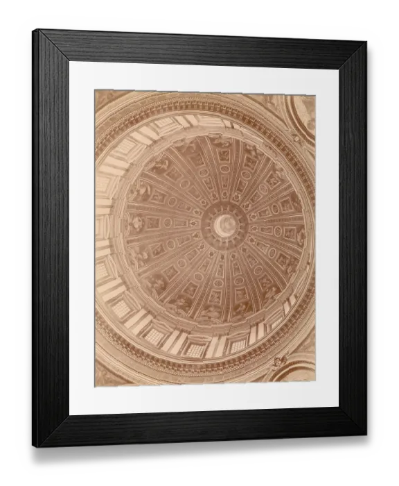 Framed Print : Ceiling of the Cupola of St. Peter's Basilica Framed Print : Ceiling of the Cupola of St. Peter's Basilica