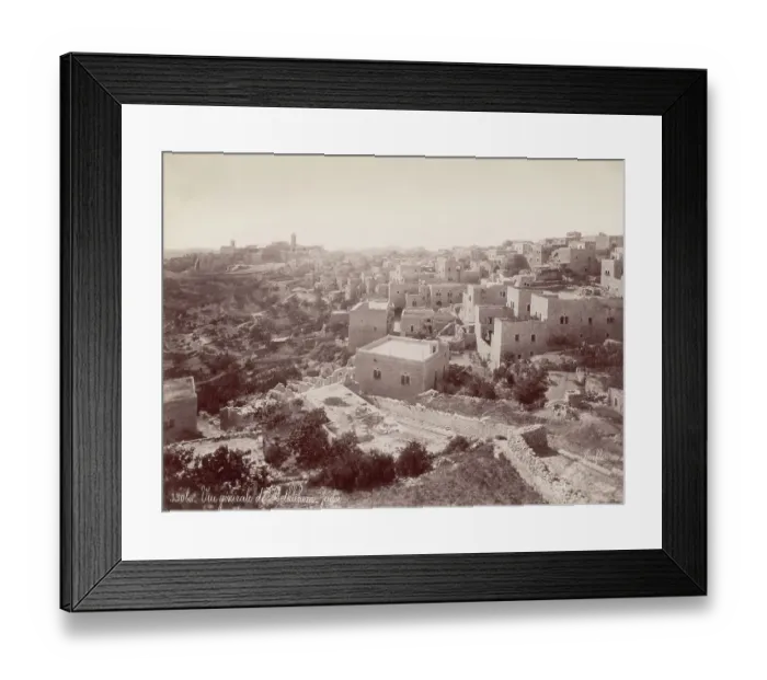 Framed Print : Bethlehem in the late 19th Century Framed Print : Bethlehem in the late 19th Century