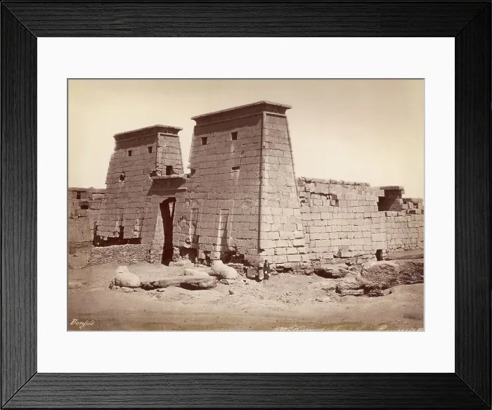 Framed Print : Pylon of Temple of Khonsu Framed Print : Pylon of Temple of Khonsu