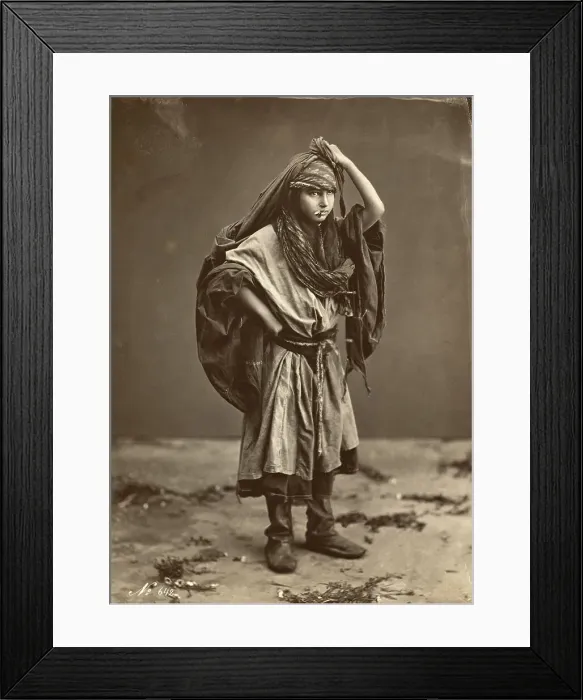Framed Print : Portrait of Young Middle Eastern Girl Framed Print : Portrait of Young Middle Eastern Girl