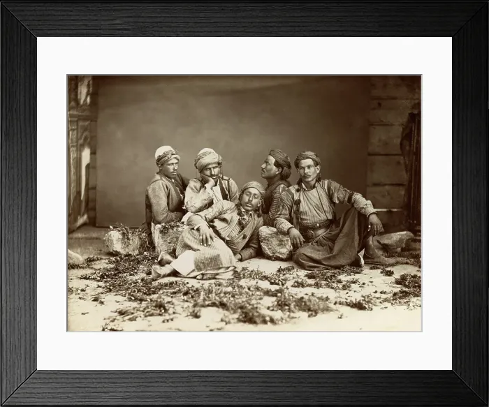 Framed Print : Group of Men From North Africa