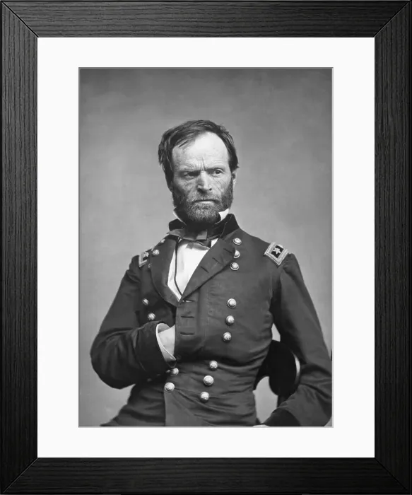 Framed Print : General William Tecumseh Sherman Framed Print : General William Tecumseh Sherman